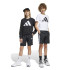 Calça adidas Infantil 3 Bandas Wv Sh Preto/Branco