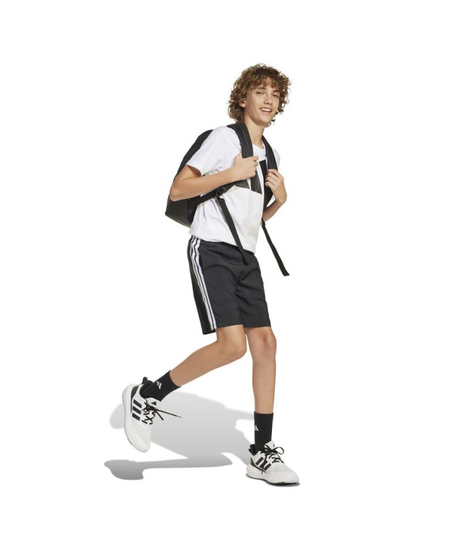 Pantalons adidas Enfant 3 bandes Wv Sh Noir/Blanc