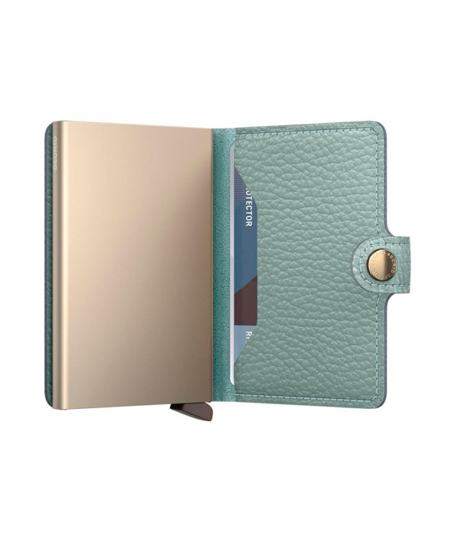 Carteira Miniwallet Secrid Pebble Sea Green