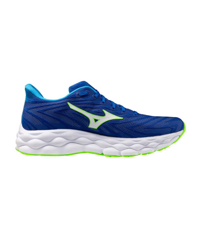 Chaussures Running Mizuno Homme de Wave Sky 8 bleu cobalt