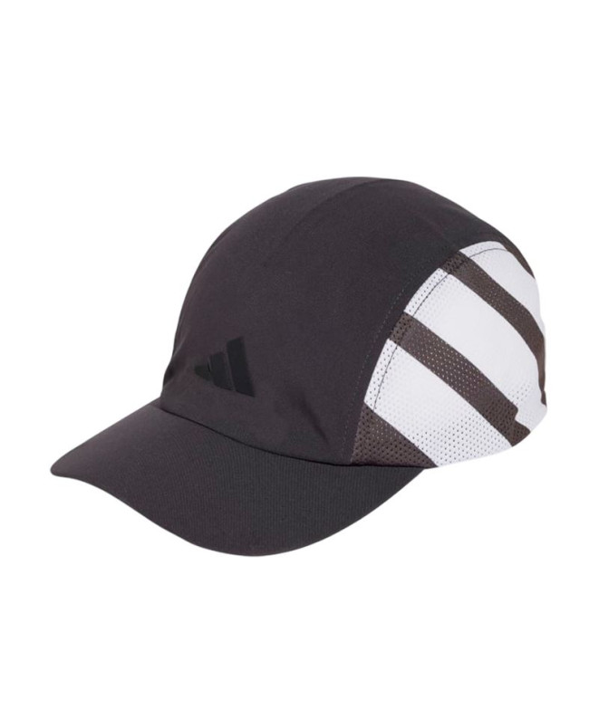 Boné Fitness adidas de 3 riscas Tempo preto/branco