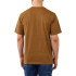Camiseta Carhartt K87 Pocket S/S T-Shirt Homem Oiled Walnut Heather