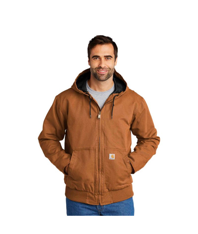 Casaco Homem Casaco Carhartt Duck Active Carhartt® Castanho