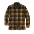 Camisa Carhartt Flannel com Forro de Sherpa Jac Homem Marrom