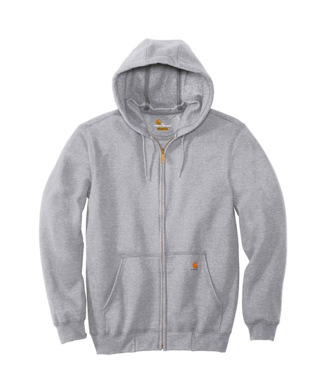 Casaco Homem Sweatshirt com capuz e fecho Carhartt Cinzento