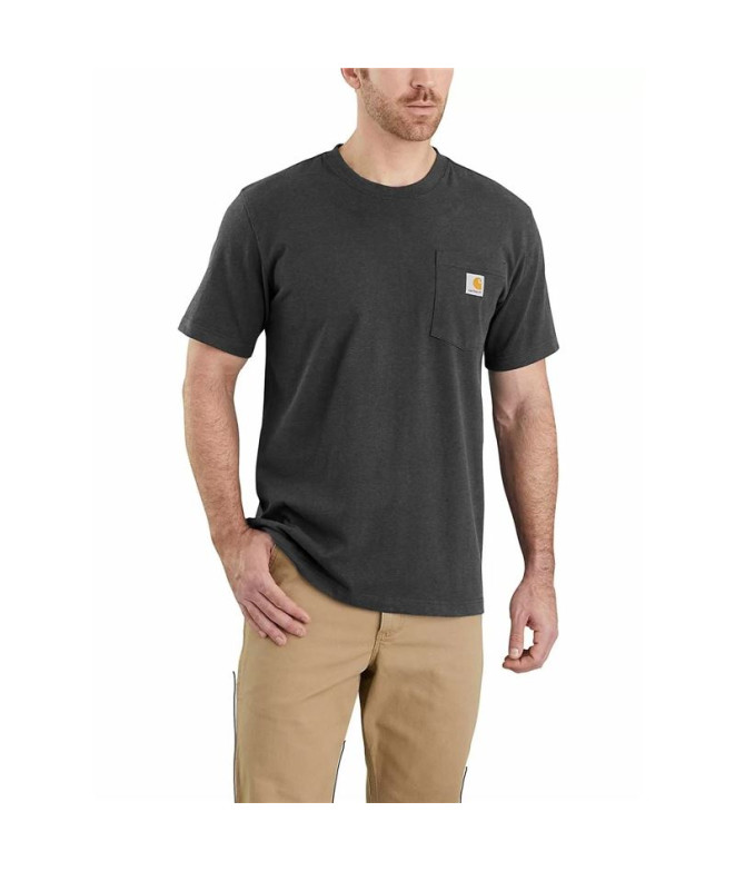 Camiseta Carhartt K87 Pocket S/S T-Shirt Hombre Carbon Heather