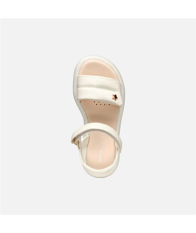 Sandalias Geox Puffypop Gi Infantil Lt Ivory