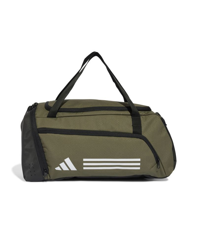 Bolsa Fitness adidas do Essentials 3-Stripes Duffel Bag Small Olive Green