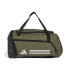 Bolsa Fitness adidas do Essentials 3-Stripes Duffel Bag Small Olive Green