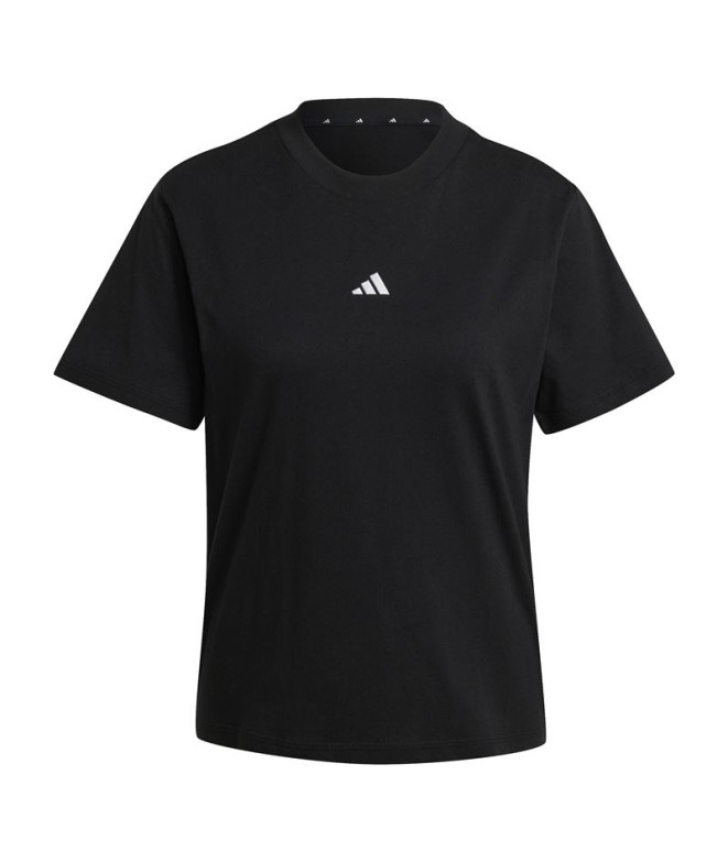 Camiseta adidas Sl Sj Mujer Negro/Blanco