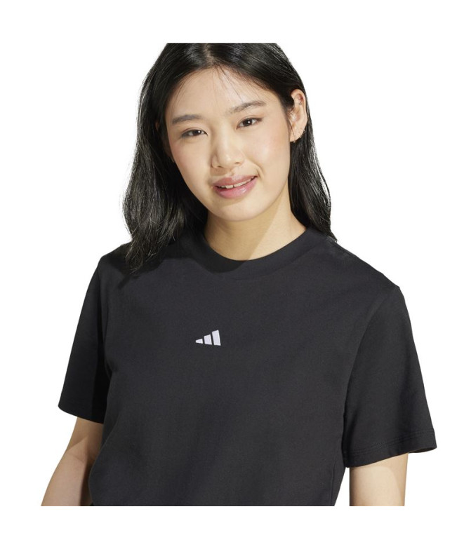 T-shirt adidas Femme Sl Sj Noir/Blanc