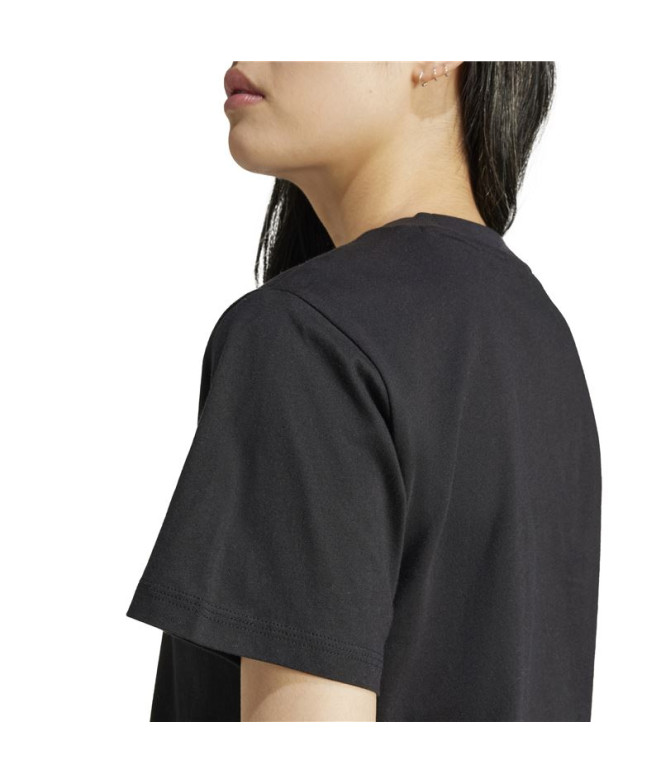 T-shirt adidas Femme Sl Sj Noir/Blanc