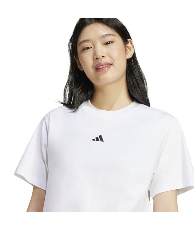 T-shirt adidas Femme Sl Sj Blanc/Noir