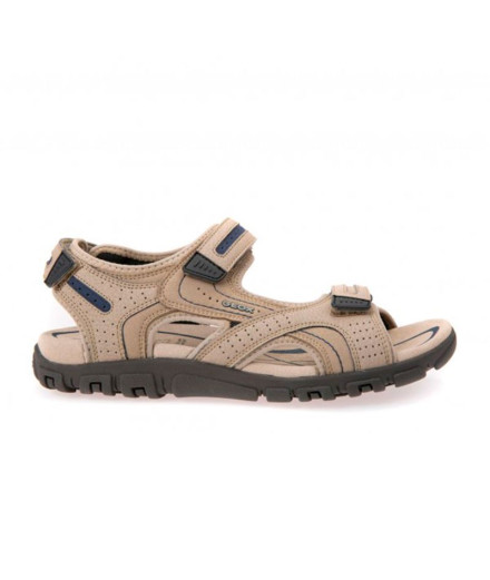 Sandálias Homem Geox Strada Areia/Navy Blue