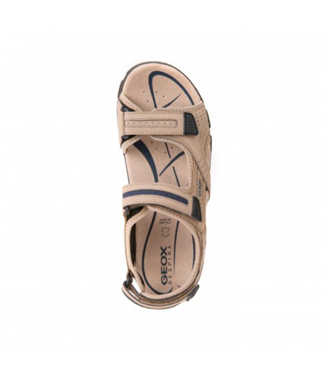 Sandálias Homem Geox Strada Areia/Navy Blue