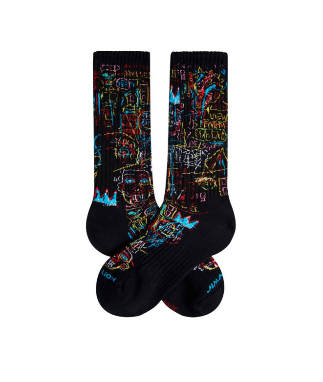 Chaussettes Jimmy Lion Athletic Basquiat Kings Of Egypt Noir Homme