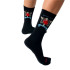 Calcetines Jimmy Lion Athletic Frida Corazon Negro Hombre