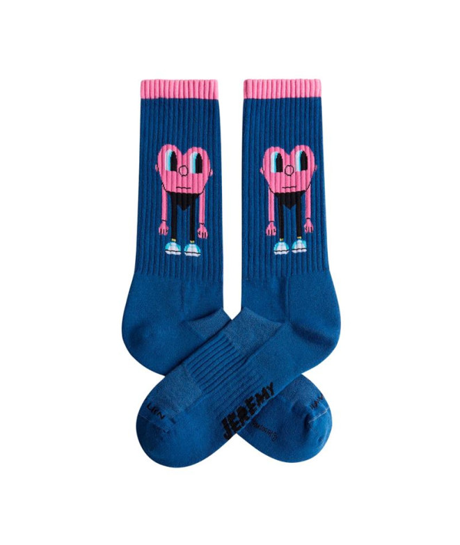 Chaussettes Jimmy Lion Athletic - Coeur Géant Bleu