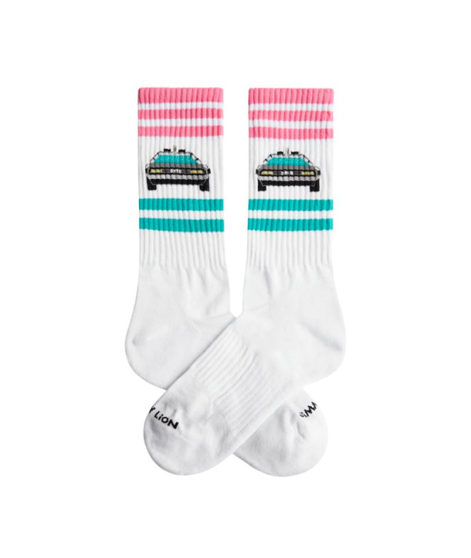 Chaussettes Jimmy Lion Athletic Delorean White Homme