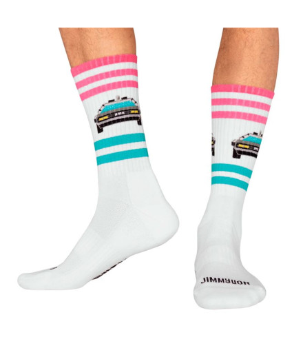 Chaussettes Jimmy Lion Athletic Delorean White Homme 2