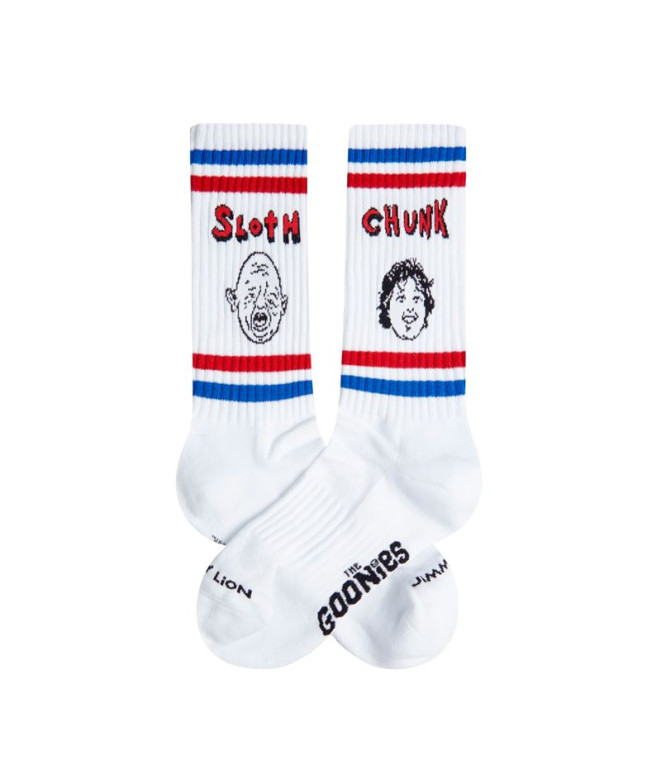 Calcetines Jimmy Lion Athletic Sloth And Chunk Blanco