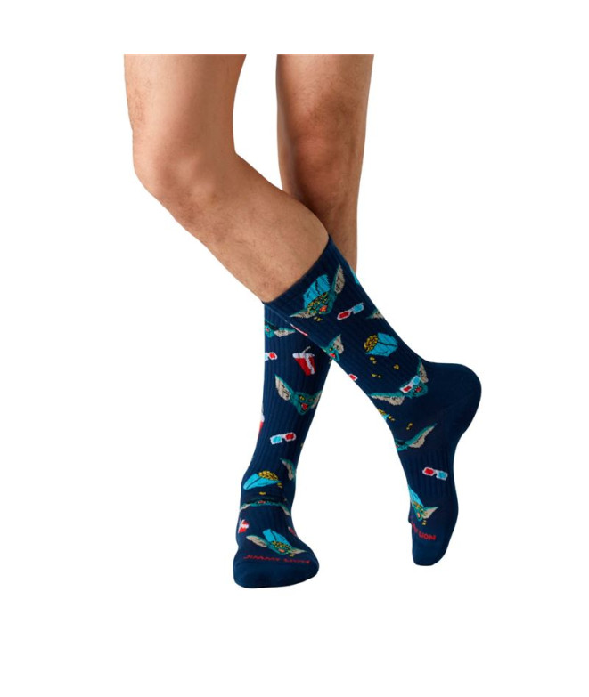 Meias Jimmy Lion Festas de riscas atléticas...