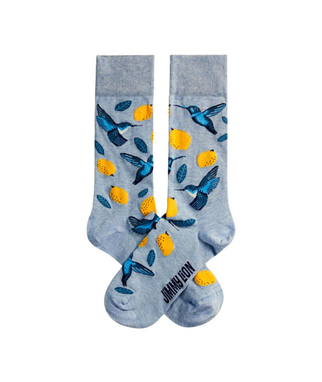 Chaussettes Jimmy Lion Birds & Lemons Light Blue