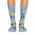 Meias Jimmy Lion Birds & Lemons Azul claro
