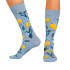 Meias Jimmy Lion Birds & Lemons Azul claro