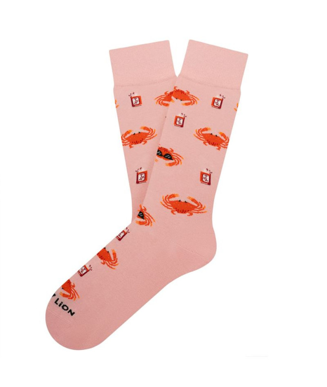 Calcetines Jimmy Lion Cool Crab Pink