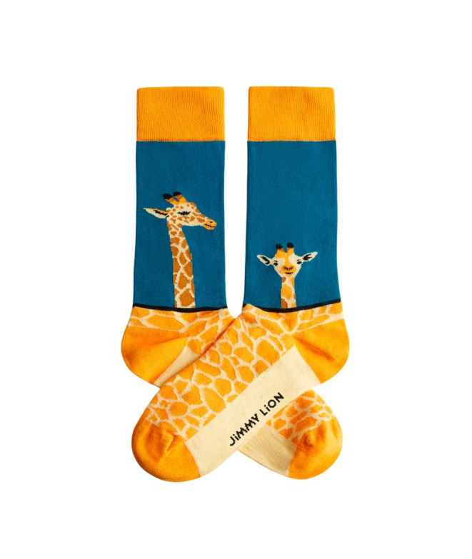 Chaussettes Jimmy Lion Girafe Bleu