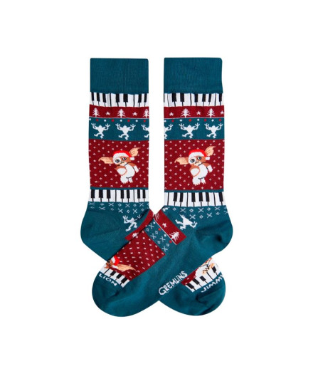 Meias Jimmy Lion Holiday Gizmo Dark Acqua/Red