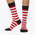Meias Jimmy Lion Wally Peek-A-Boo Branco + Vermelho