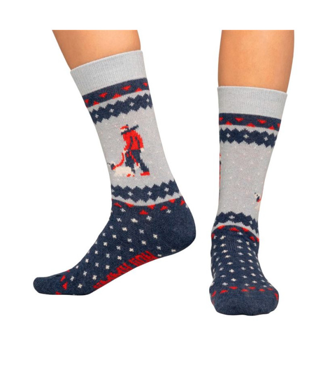 Chaussettes Jimmy Lion Winter New Yorkers Bleu...