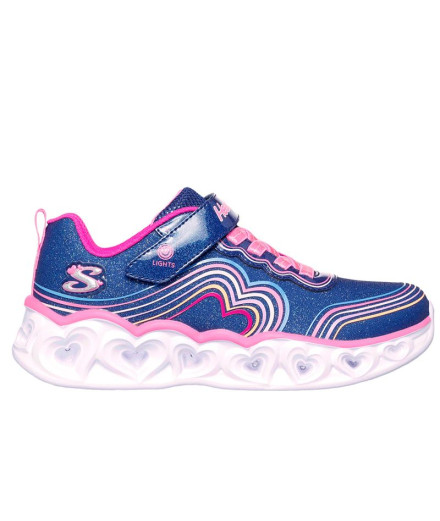 Sapatilhas Skechers Menina Luzes do coração - Retro Navy...