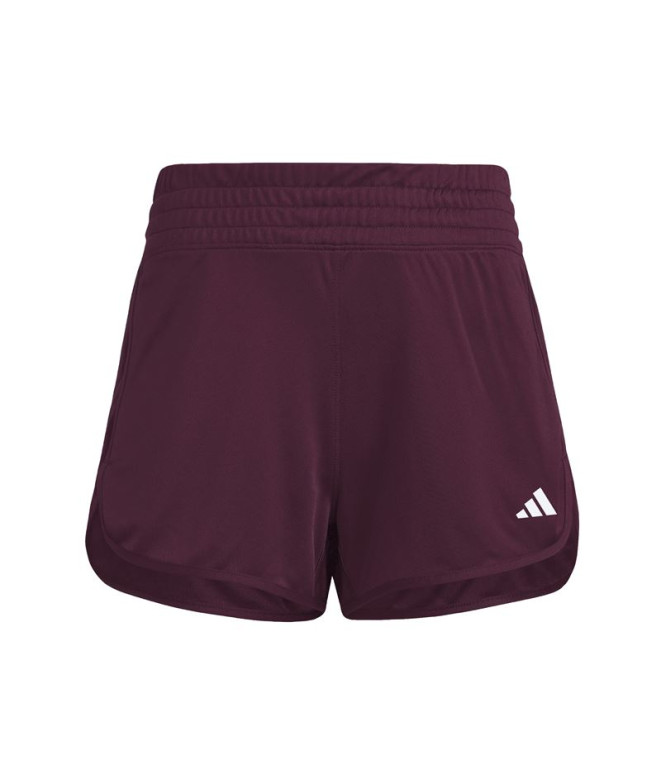 Pantalones de Fitness adidas Pacer Knit High Mujer Rubaur/Blanco