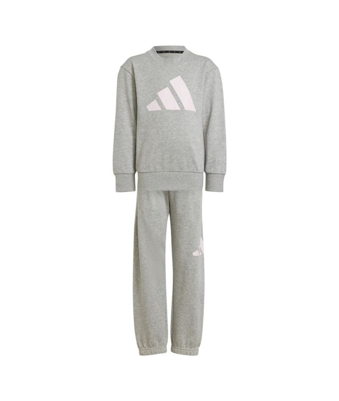 Pantalons adidas French Terry Enfant Lk Bl Jog Gris/Rose