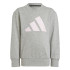 Calça adidas French Terry Infantil Lk Bl Jog Cinzento/Rosa