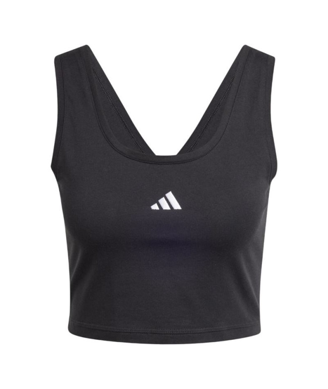 T-shirt adidas Femme Sl Sj Tk Noir/Blanc