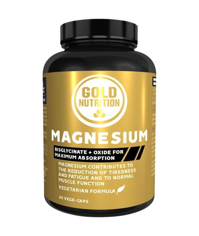 Magnésio Gold Nutrition 600 Mg - 60 Cápsulas