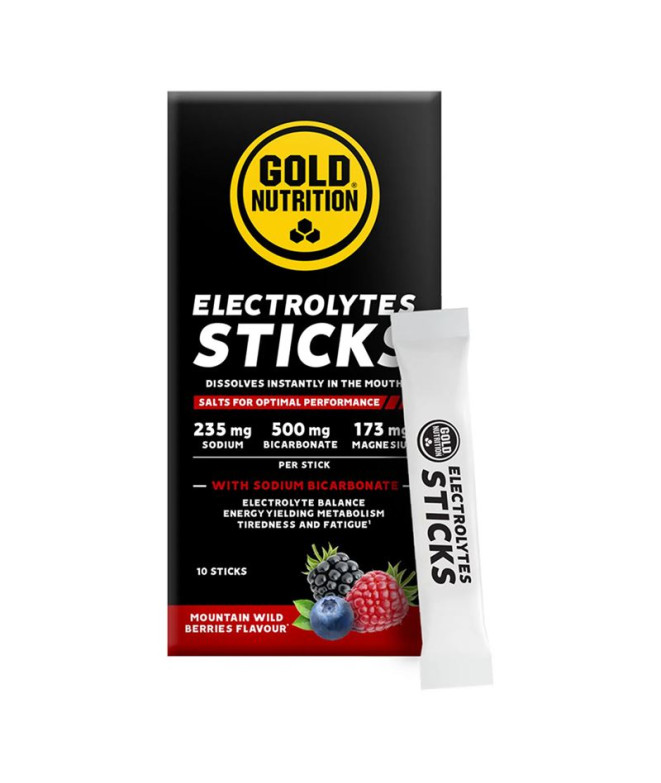 Electrólitos Bagas Wild Gold Nutrition - 10 sticks