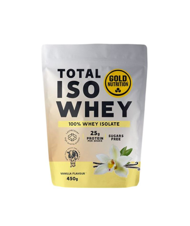 Gold Nutrition Total Iso Whey Baunilha Proteína 450 g