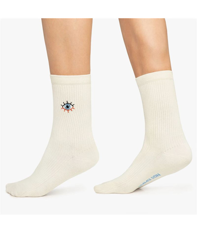 Calcetines Jimmy Lion Eyes Beige