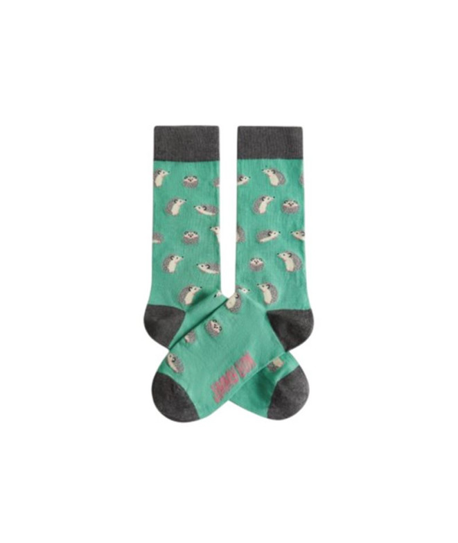 Chaussettes Jimmy Lion Hedgehog Turquoise