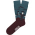 Chaussettes Jimmy Lion Hitchcock Crows Garnet