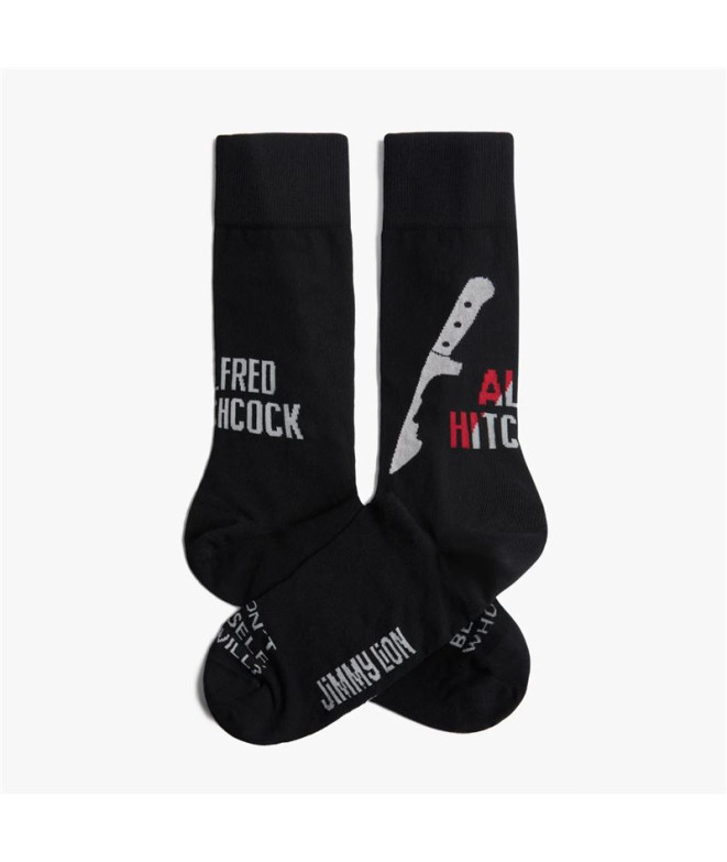 Chaussettes Jimmy Lion Couteau Hitchcock Noir