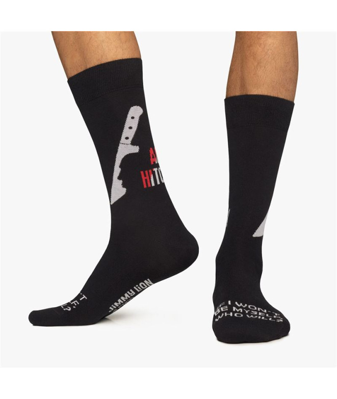 Meias Faca Jimmy Lion Hitchcock Preta