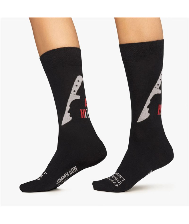 Chaussettes Jimmy Lion Couteau Hitchcock Noir