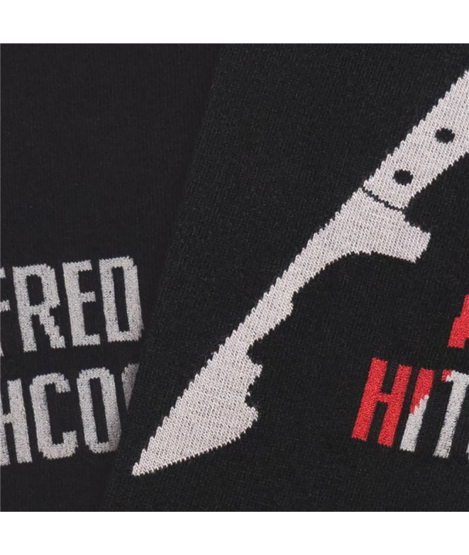 Chaussettes Jimmy Lion Couteau Hitchcock Noir