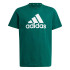 Camiseta adidas Infantil Essentials Big Logo Cotton Verde escuro
